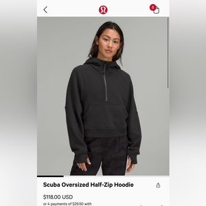 lululemon oversized scuba hoodie